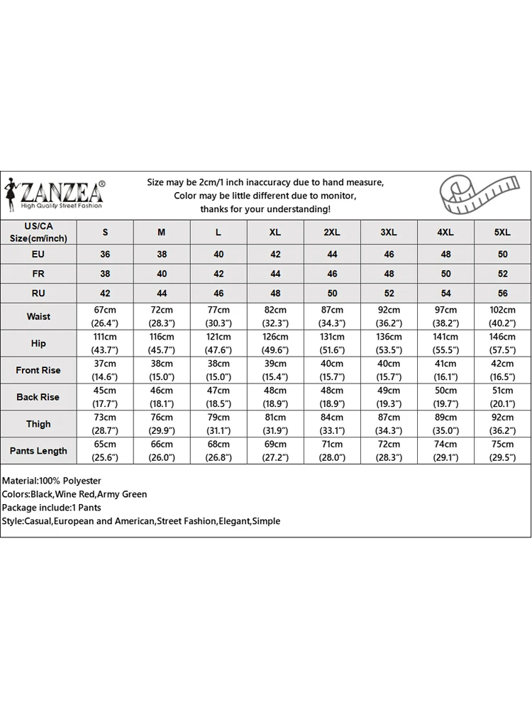 ZANZEA 2025 Fashion Women Long Trousers High Waist Pockets Wide Leg Pants Autumn Casual Color Patchwork Streetwear OL Pantalons