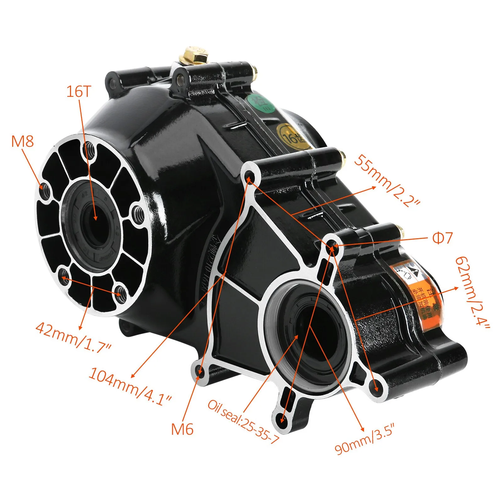 30''Rear Axle Kit 72V 1500W Differential Motor for ATV Go Kart Golf Cart Quad - view 3