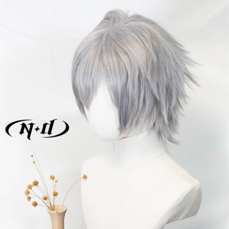 ND Kaworu Nagisa Cosplay Wigs Hairpiece EVA Anime Cosplay Hair Wigs for Comic Con Coser Costume Party Heat Resistant Synthetic