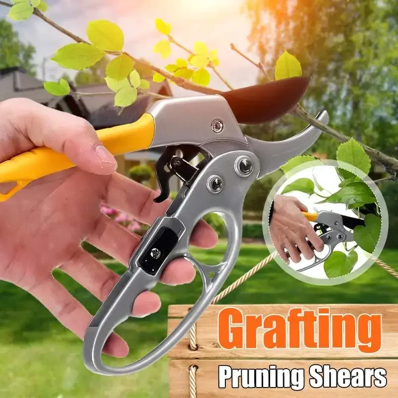 Garden Pruning Shear High Carbon Steel Pruning Shears Cutter Gardening Plant Scissor Branch Pruner Trimmer Tools Cut dia 20mm