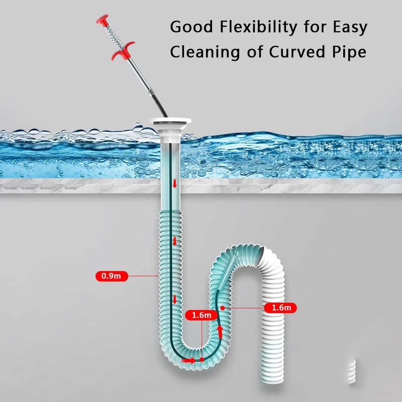 Length 60/160cm Bend Curve Grabber Spring Grip Tool for Home Garden Usage 4 Claw Flexible Long Reach Pick Up Tool