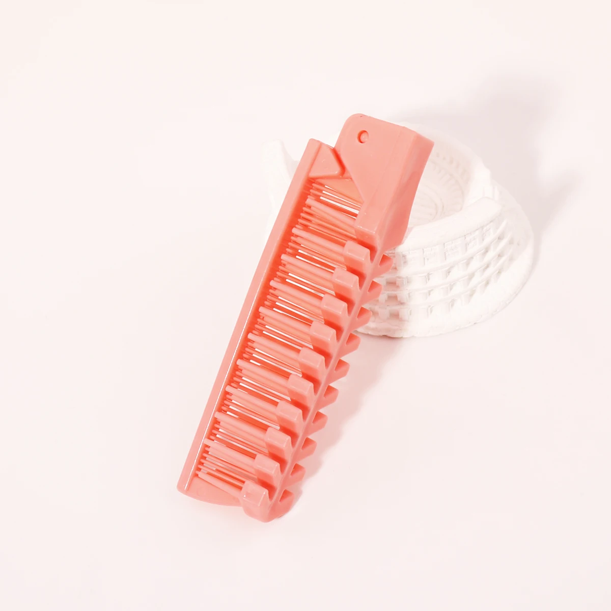 Portable Travel Folding Comb Brush Anti-Static Styling Massage Comb Professional Hair Styling Tool Special for Real Hair Wigs