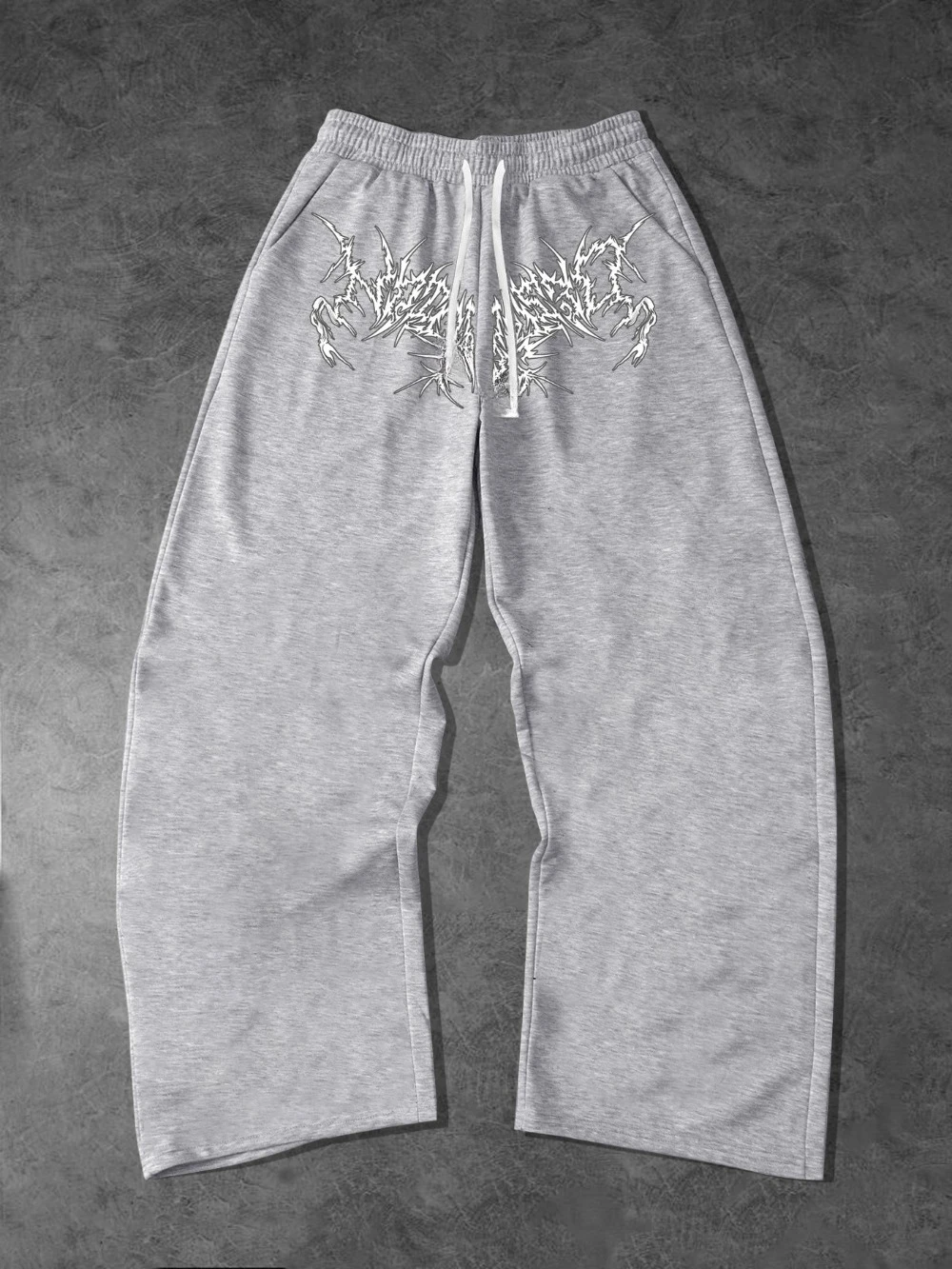 

Dark street style men's fashion sports casual pants soft comfortable high-quality wide-leg straight pants streetwear men