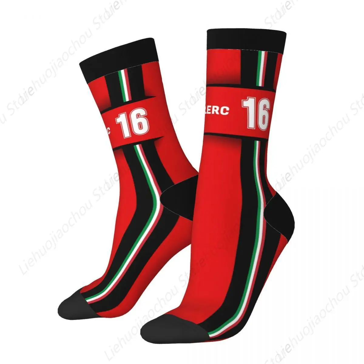 

Happy Funny Men's Socks Casual Charles Leclerc CL16 Sock Skateboard Women Socks Spring Summer Autumn Winter