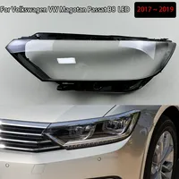 For Volkswagen VW Magotan Passat B8 2017 2018 2019 LED Transparent Car Headlamp Lens Glass Shell Lamp Lampshade Headlight Cover