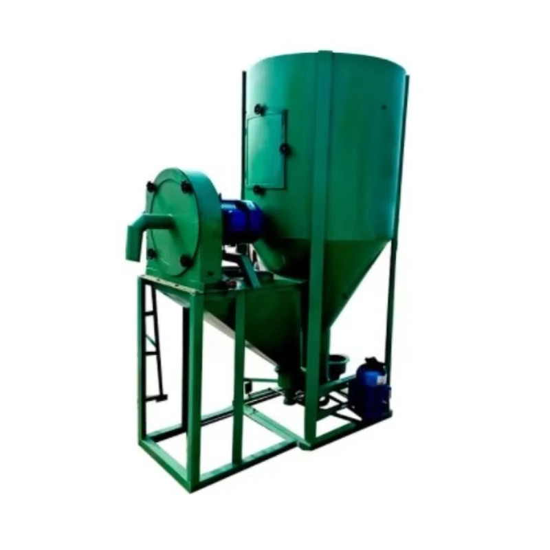 

500 kg/h Poultry Feed Maker Vertical Animal Feed Crusher and Mixer Automatic