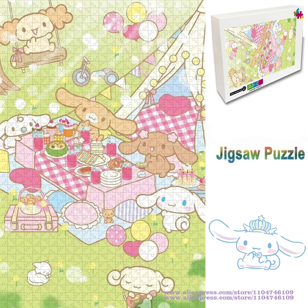 

Sanrio Cinnamoroll Puzzle Jigsaw 108/200/300/500/1000/1500Pcs Unisex Puzzles Intelligence Puzzles for Kids Gift with Box