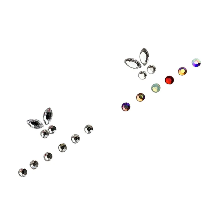 10pcs/box Dental Tooth Gems Combination Butterfly-shaped Round Teeth Diy Decoration Fashion Beauty Tooth Jewelry Ornaments
