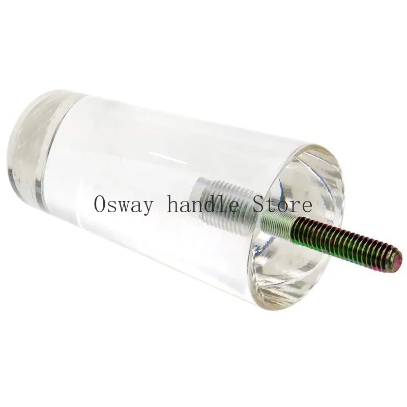4Pcs Clear Acrylic Sofa Legs DIY Round Replacement Furniture Legs for Cabinet Dressser Couch Ottoman Footstool TV Stand