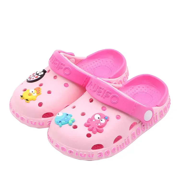 Cute Non-slip girls sandals garden shoes cartoon child baby sandals summer kids slippers high quality beach kids sandals