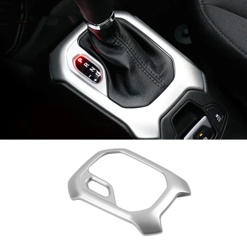 For Jeep Renegade 2015-2018-2020 Accessories LHD Transmission Shift Stalls Gear Frame Cover Trim AC Outlet Adjustment Cup Holder