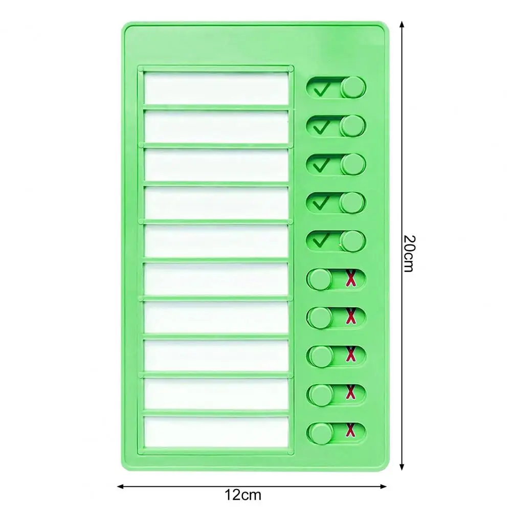 Self-discipline Habit Builder Kids Chore Chart with Detachable Cardstock for Routine Planning Home Checklist Board for Note