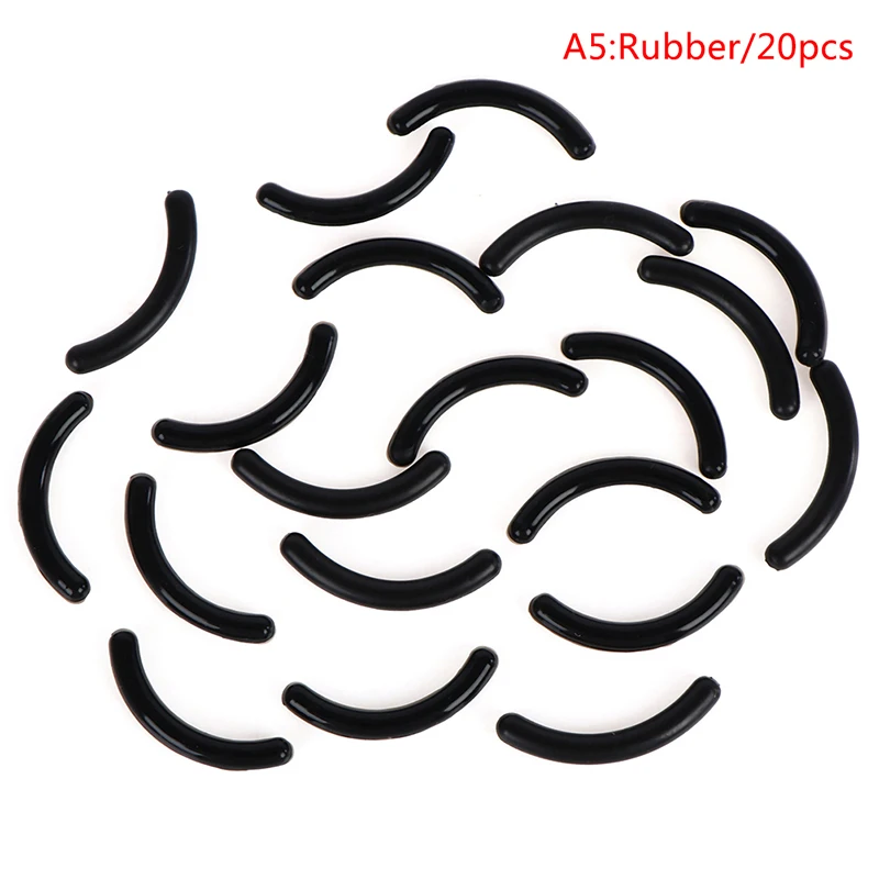 Almohadillas de repuesto para rizador de pestañas, herramienta de belleza, reemplazo de maquillaje, tipo Universal, almohadilla de goma de alta elasticidad, 20 piezas por juego