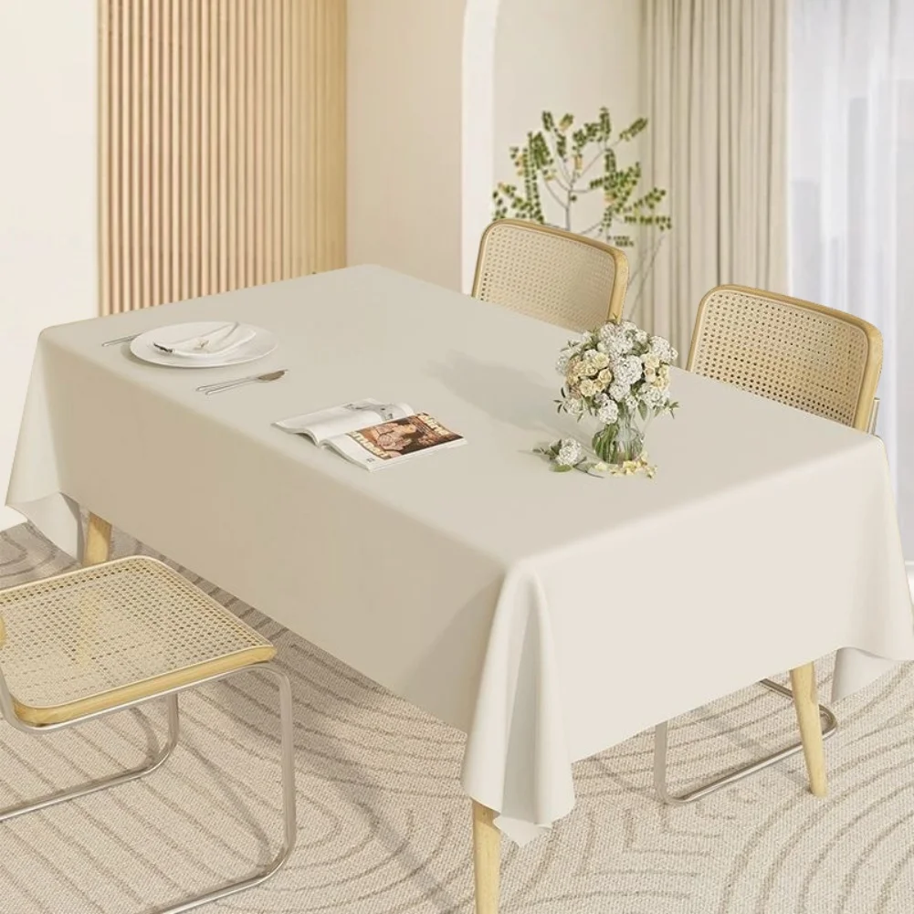 

Waterproof Gray Rectangular Tablecloth for Weddings For Parties Oil Resistant Wrinkle Resistant Easy To Clean Size 100x160CM