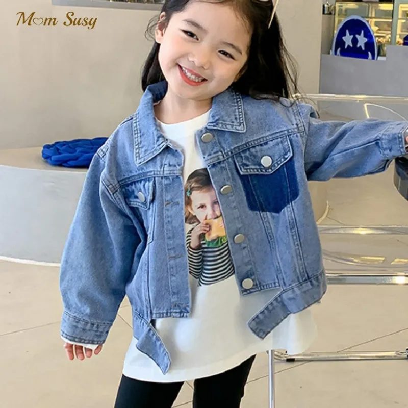 

Fashion Baby Boy Girl JeanJacket Infant Toddler Child Denim Coat Kids Baby Outwear Spring Autumn Chaqueta Baby Clothes 1-10Y