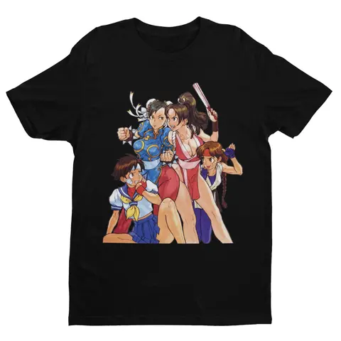 Capcom Vs SNK 2 Girls Premium Unisex T-shirt Gifts for Him, Her, Game Fans