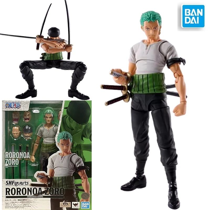 

Bandai originalShfiguarts RORONOA ZORO One Piece Zoro anime characters action collection movable doll model toys children's gift