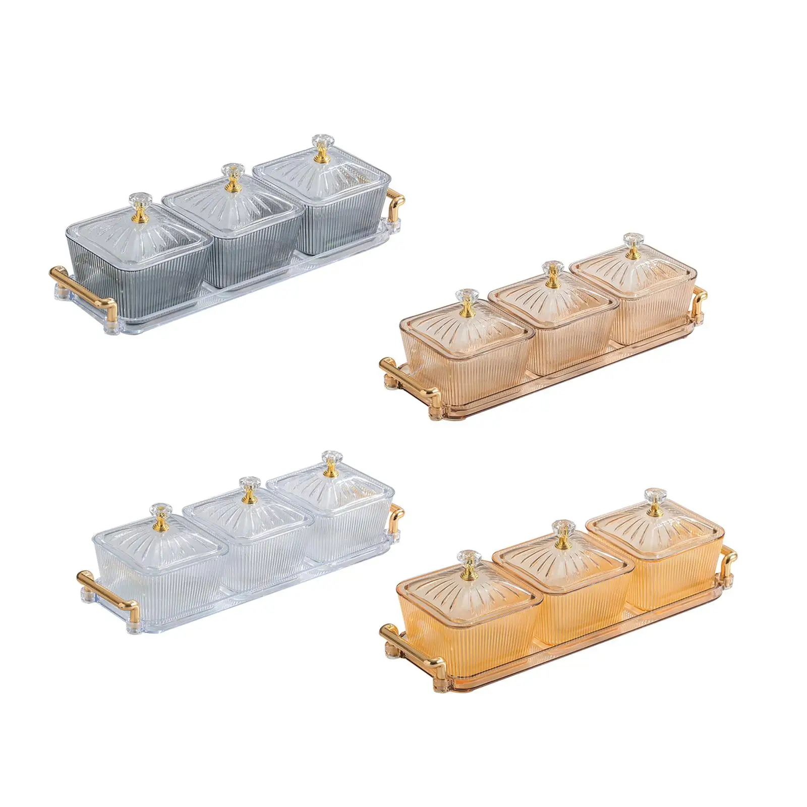 

Snack Candy Dish Acrylic Removable Nuts Plate for Dining Room