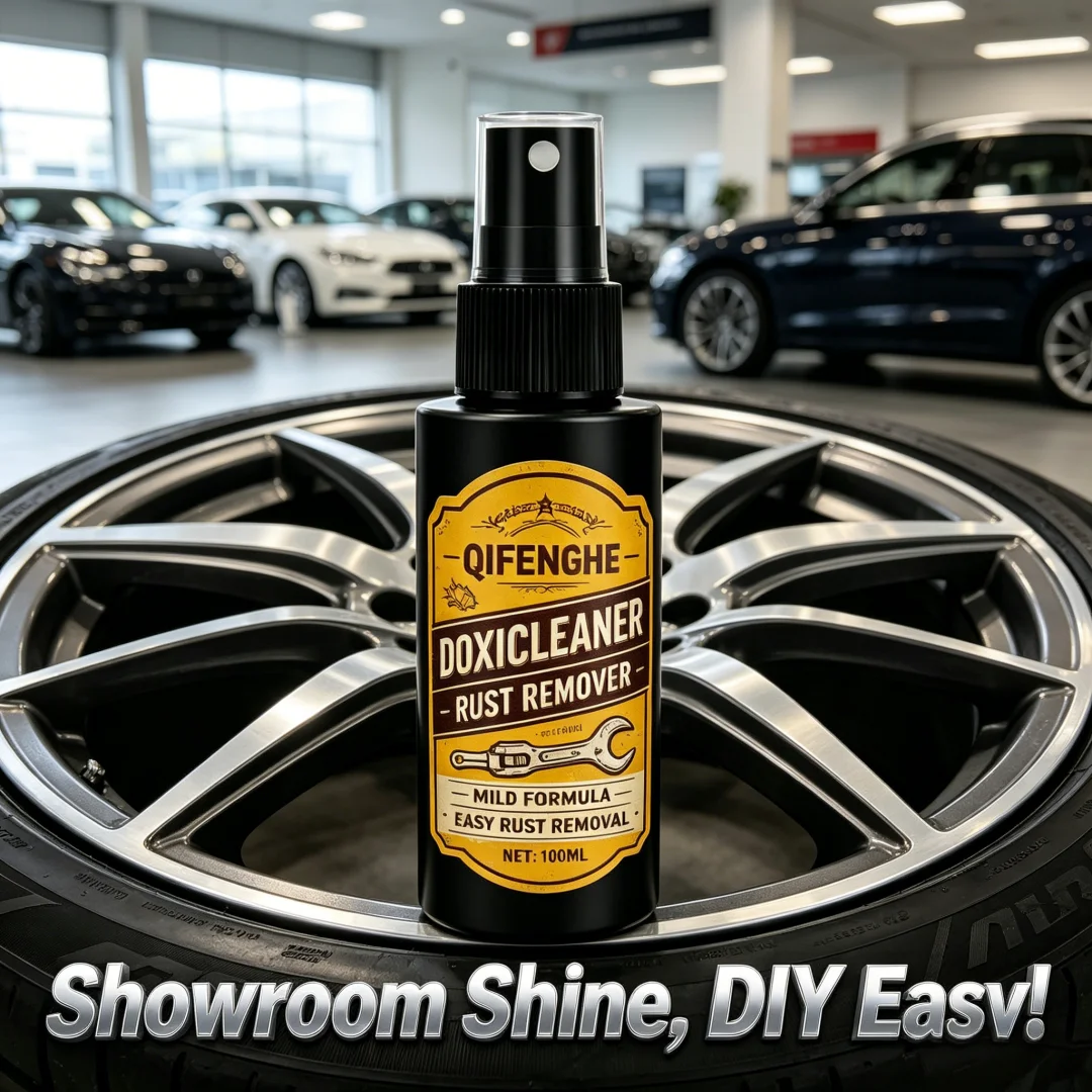 QIFENGHE V8 Car Rust Remover Spray, 100ml Mild Formula Rust Dissolver, Fast Acting Rust Restoration for Rusted Car Wheels & Meta