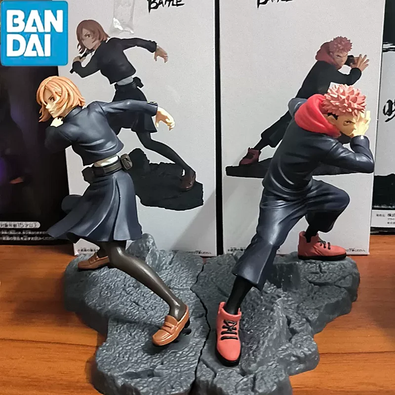 

Оригинальная комбинация Bandai juютсу Kaisen Yuji Itadori & kuжизсаки нобара Vol.03 Боевая аниме фигурка игрушки подарки