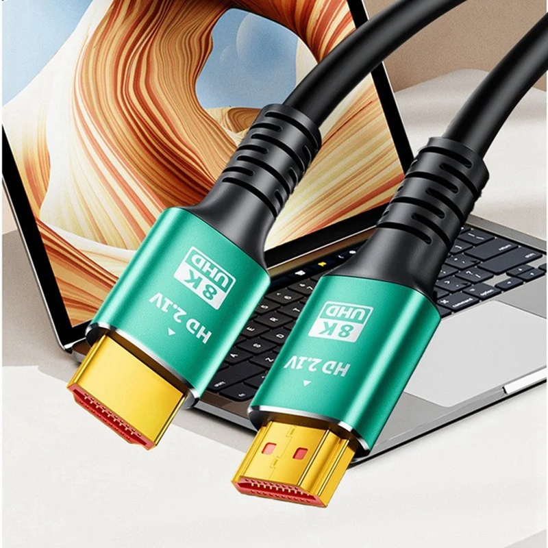 Super Sale 2M 8K HDMI-Compatible 2.1 Video Cable 48Gbps High Speed 8K@60Hz 48Gbps Adapter for RTX 3080 EARC HDR PC Laptop TV Box