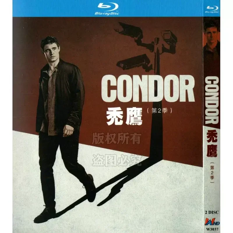American Suspense Action Crime TV Series Condor Season 1 and 2 Blu-ray BD High Definition 4 Disc
