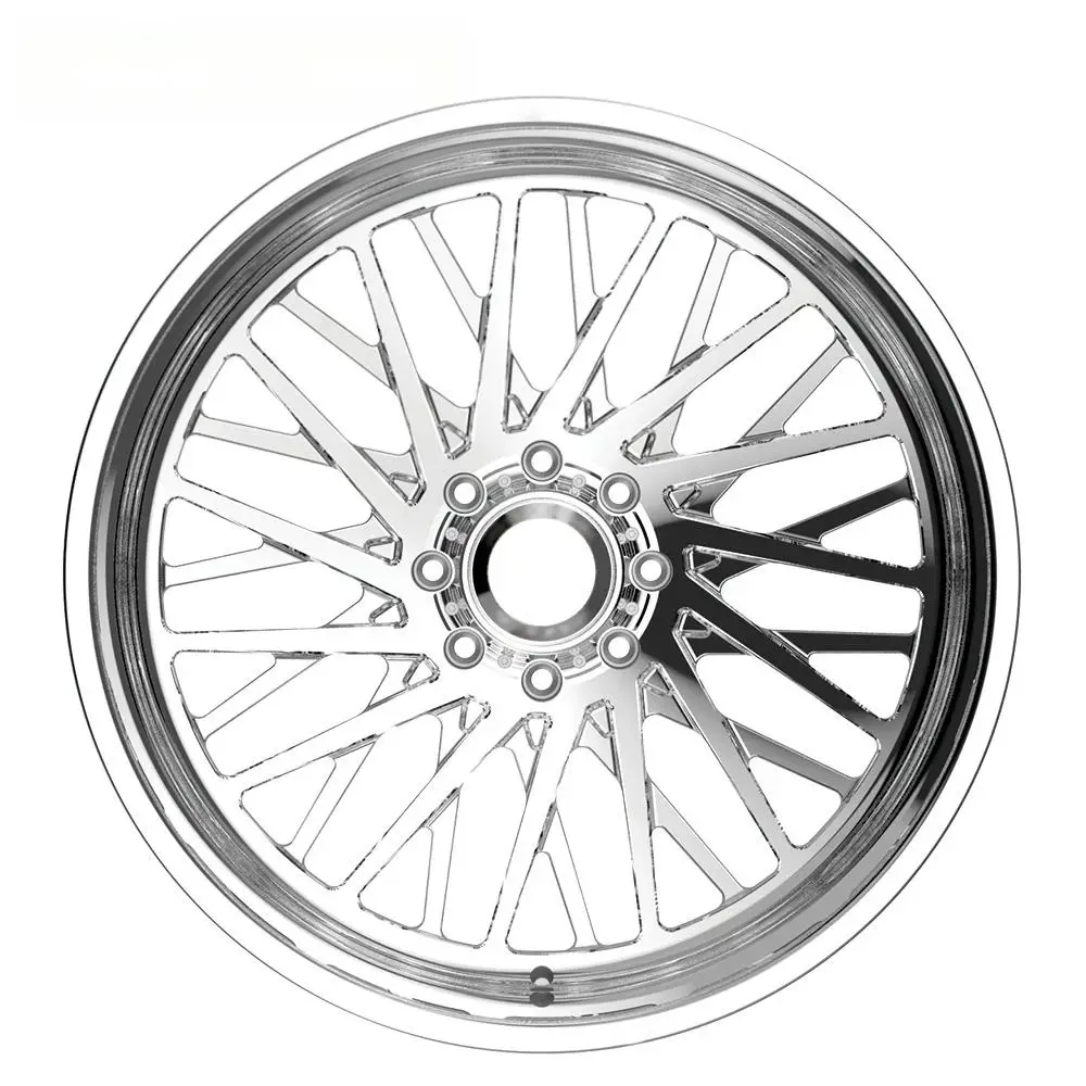 FOR Deep Lip Forged Truck Wheel Aluminum  20-26 Inch Bright Finish Polished Multi Spoke Custom Rims for F250 Bronco