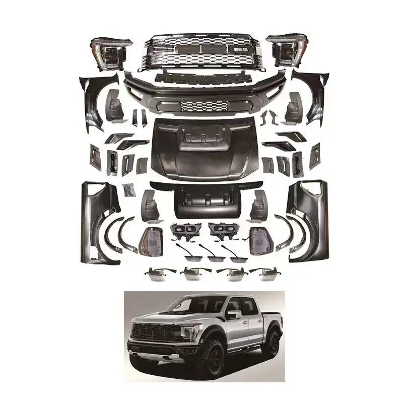 For 2012-2021 Ford Ranger T6 T7 T8 Upgraded F150 Raptor Body Kit