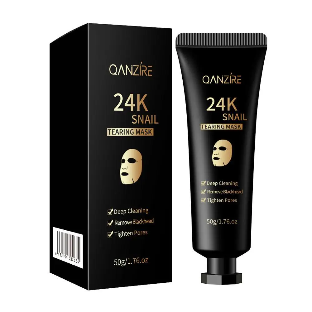 24K Goud Peel-Off Maskers Mee-Eter Verwijderen Diepe Reiniging Zorg Controle Olie Gezichts Poriën Huid Krimpen Hydraterende J8z3