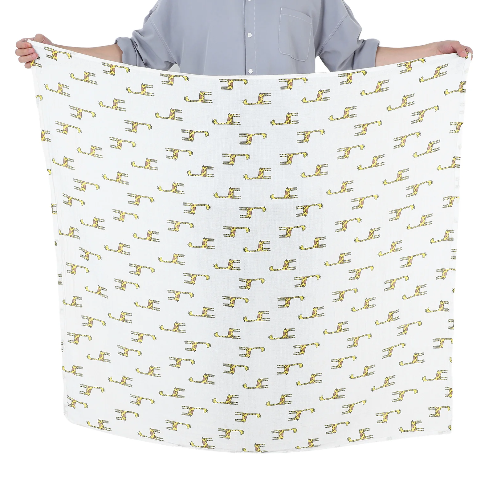 الزرافة قماط بطانية الشاش القطن الطفل التفاف منشفة استحمام الوليد كيس النوم الرضع طفل خفيفة الوزن التنفس البطانيات #1