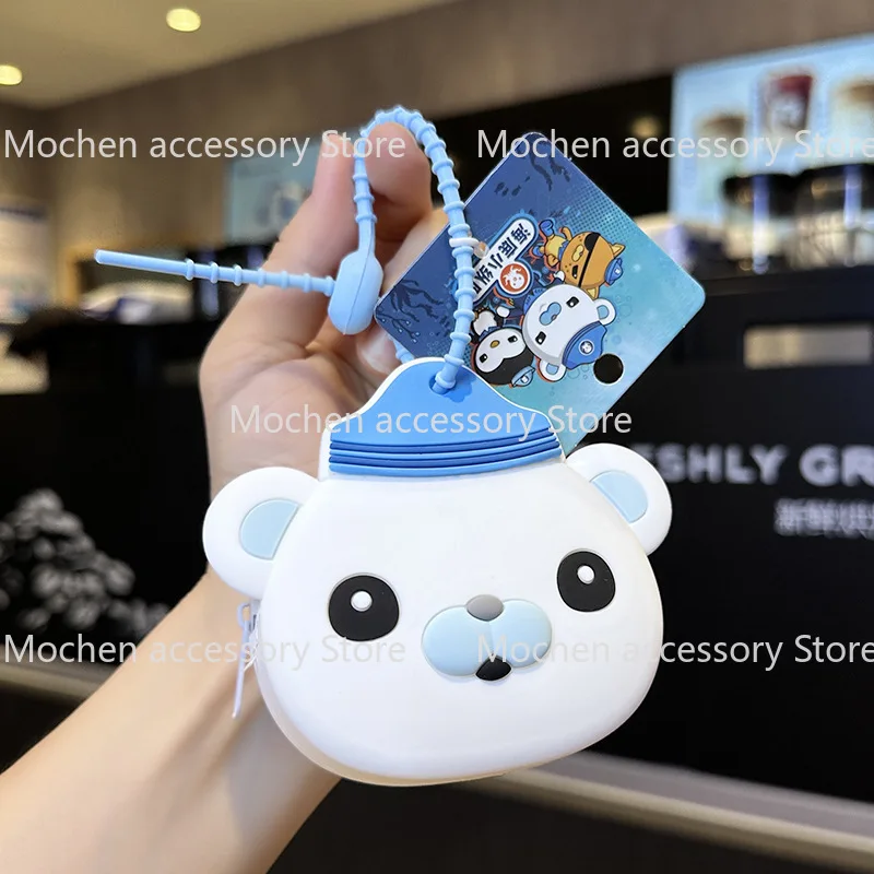 تلفزيون Octonauts حقيقية المفاتيح قلادة دمية أطفال لطيف سيليكون حقيبة بنقوش كرتونية حقيبة هدية الكريسماس صندوق أعمى اللعب