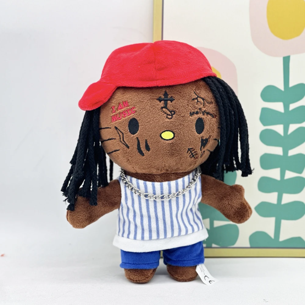 New Hello Selena Lil Wayne Plush Doll Red Hat with Casual Clothing Figure Stuffed Toys Cute Boys Girls Birthday Christmas Gift