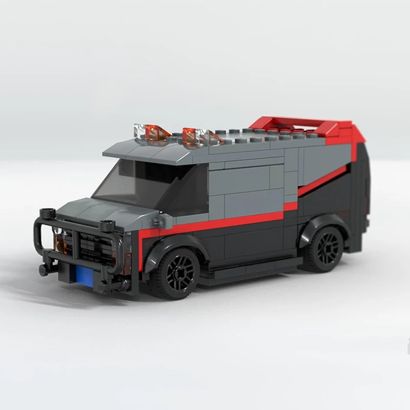 

Bricklink Technical Truck Movie A-Team GMC Vandura Van Speed Vehicles SWAT Team Car Sets Building Blocks Kid Toys Christmas Gift