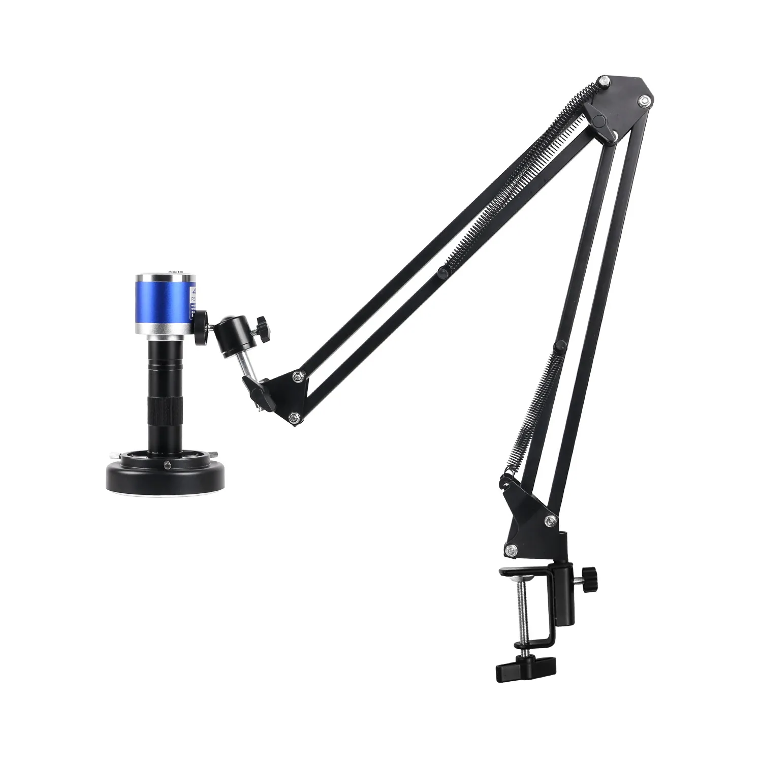 HDMI Type-C Industrial Digital Microscope VGA Microscope Camera 1-150X Zoom C Mount Lens Cantilever stand For Repair Soldering