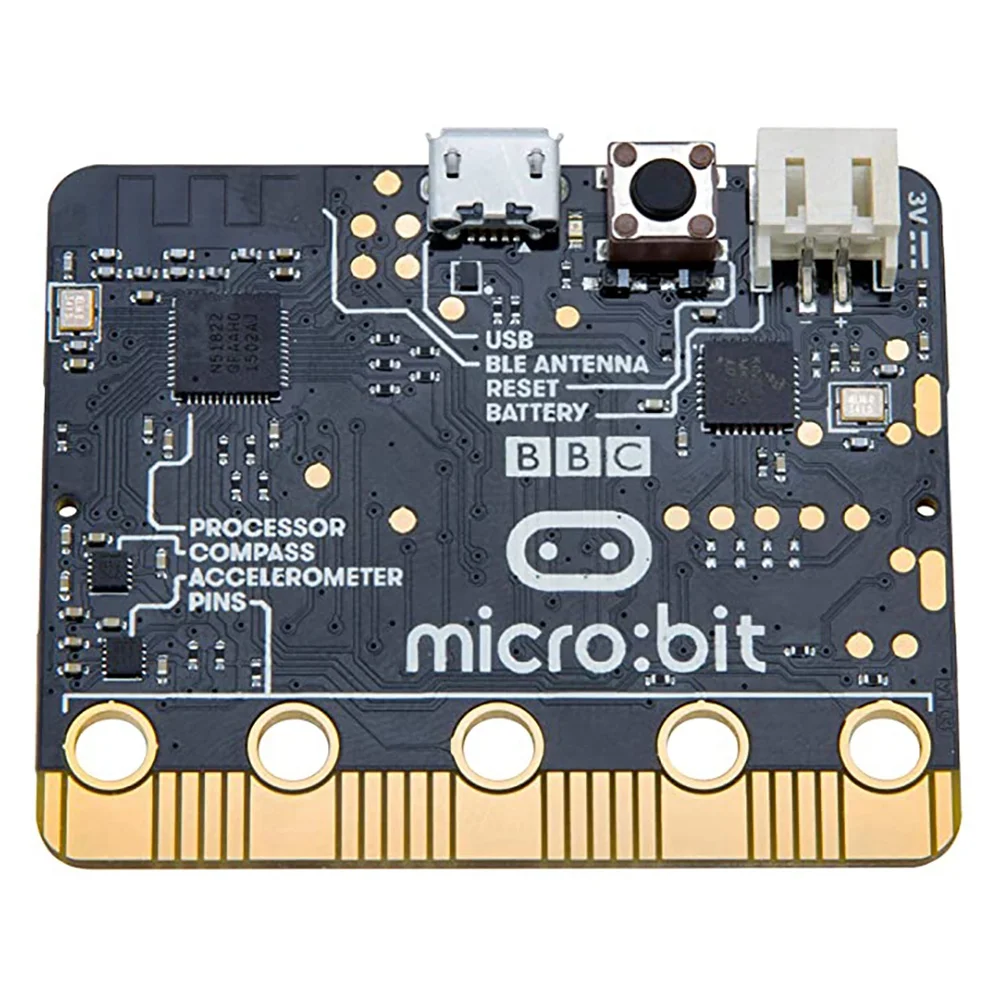 ABJF-Micro:Bit V1.5 개발 보드 마이크로:비트 스마트 카 키트/Q트럭/파이썬 교육용 BBC 마이크로비트 프로그래머블 로봇 DIY용