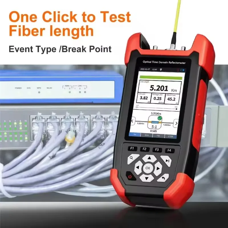 NOYAFA NF-981 OTDR الألياف البصرية كاشف الأخطاء البصرية السلطة متر ل OPM VFL OLS خريطة الحدث إيثرنت الألياف 10 متر-60 كجم كابل تستر