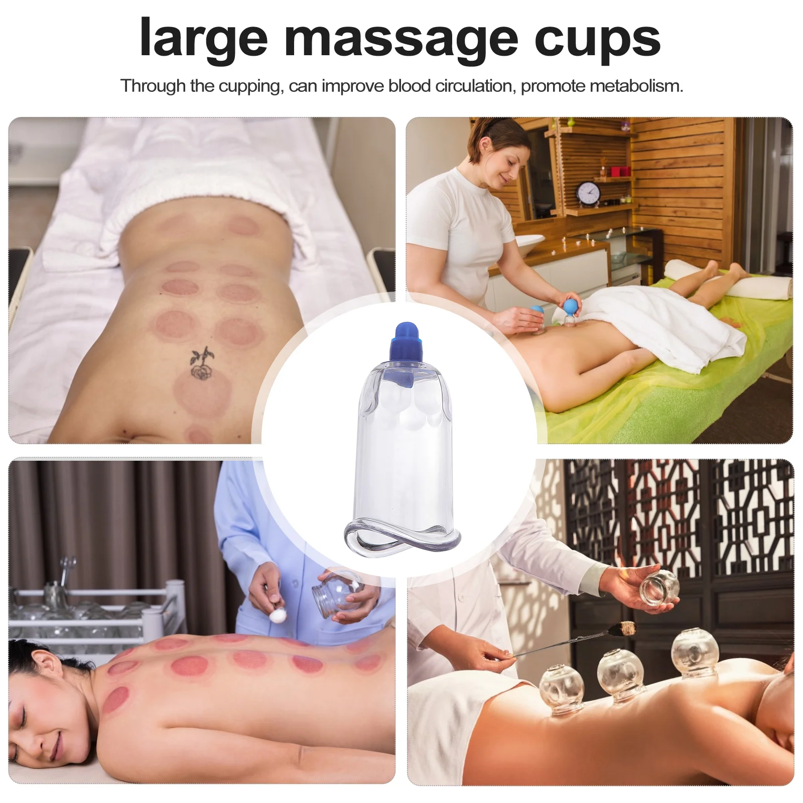 Dispositivo de ventosas de mano de obra fina, herramienta de terapia portátil, taza de masaje de fisioterapia fría para el cuidado corporal saludable, 2 uds.