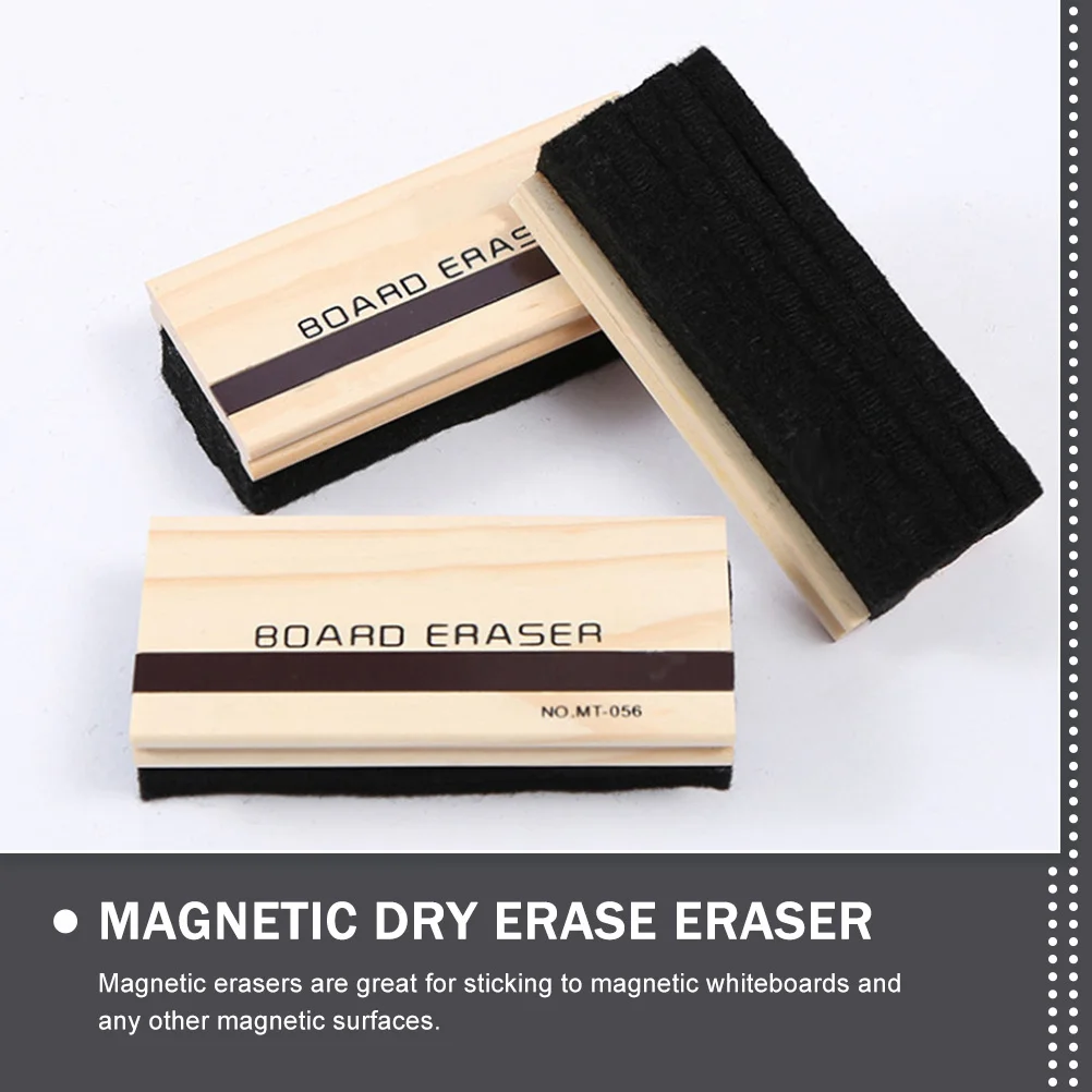 3 pçs borracha de quadro branco magnético volta reutilizável almofada de feltro adequado para quadros e quadros secos borracha de quadro