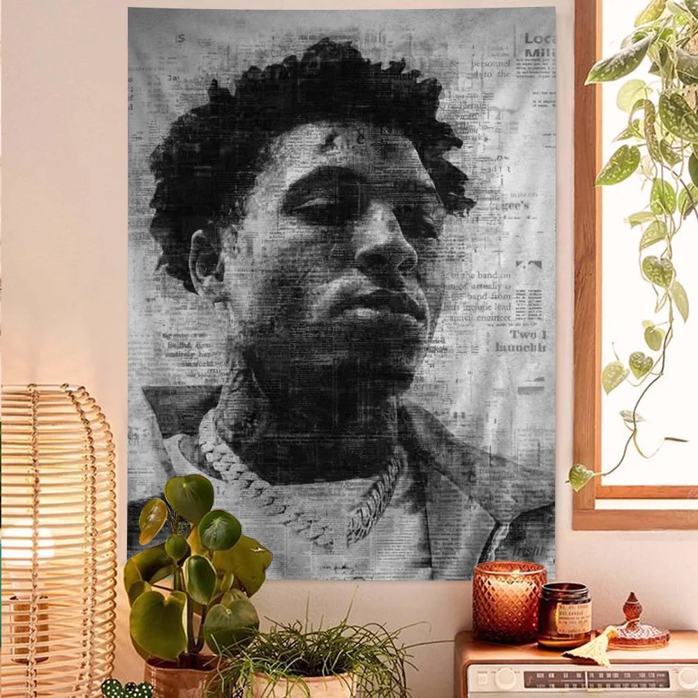 المغني YoungBoy لم يكسر مرة أخرى معلقة البوهيمي نسيج رخيصة الهبي البوهيمي جدار المفروشات ماندالا ديكور للتعليق على الحائط #3