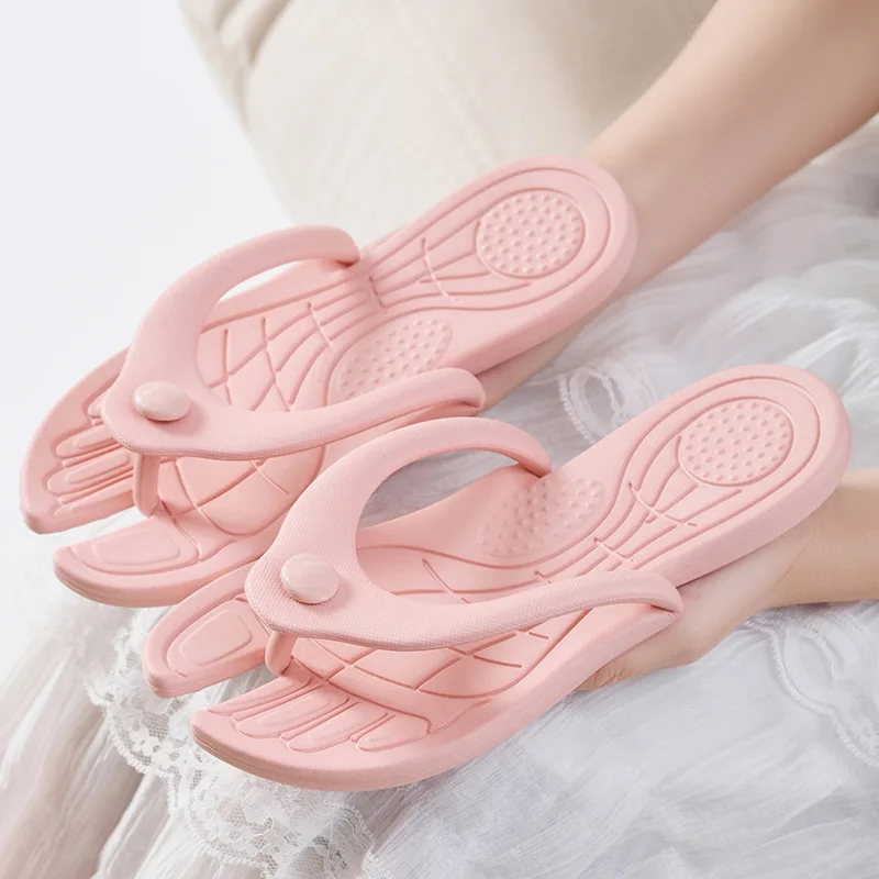 Unisex EVA Soft Foldable Slippers for Women Men Portable Travel Indoor Bathroom Flip-flops Quick Dry Non Slip Flat Home Slides - view 4
