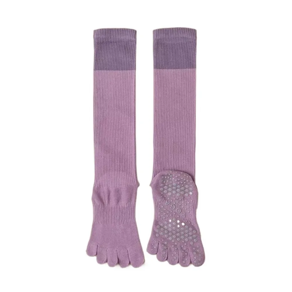 

Профессиональные противоскользящие носки для йоги, силиконовые носки для пилатеса, компрессионные длинные носки-трубы, спортивные мероприятия