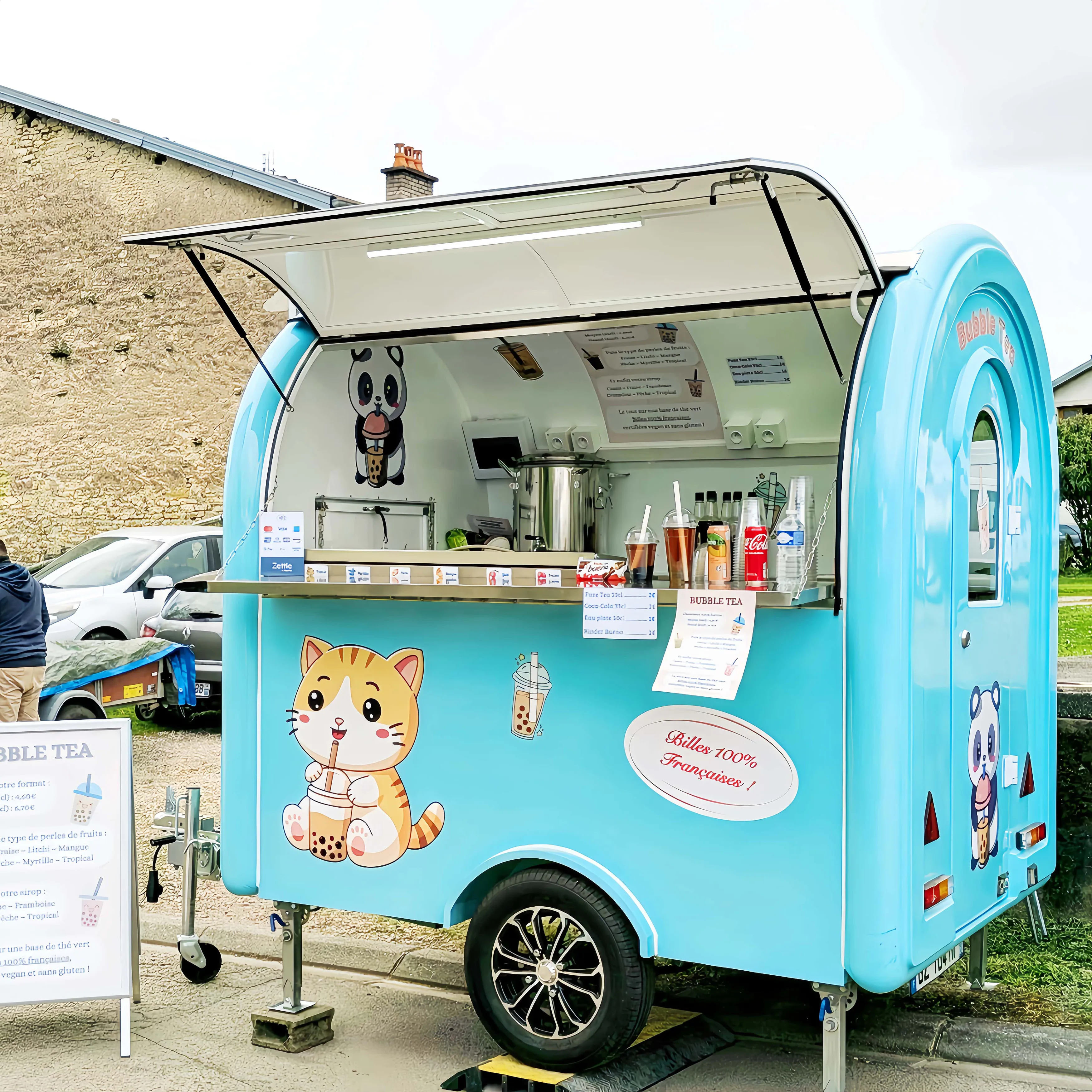 

Taco Pizza Food Truck Trailer Concession Food Truck Mobile Food Trailer Fully Equipped Customzied Snack Cart