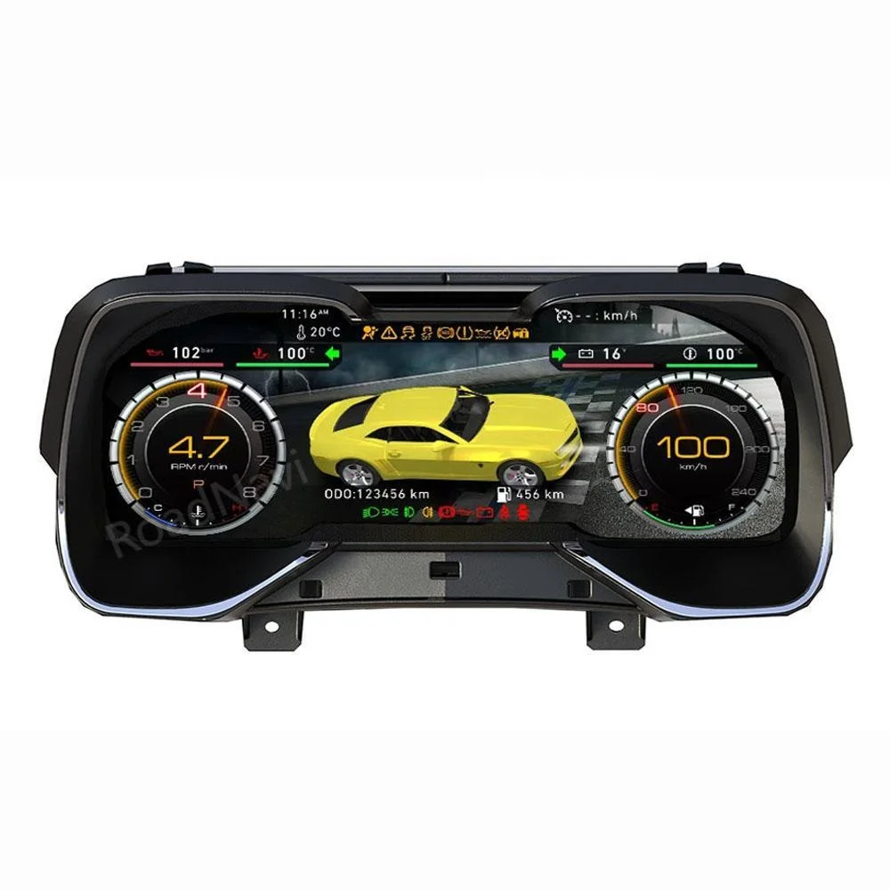 

12.3'' RoadNavi LCD Speedometer Car Instrument Cluster for Camaro 2010 -2015 Digital Dashboard Panel
