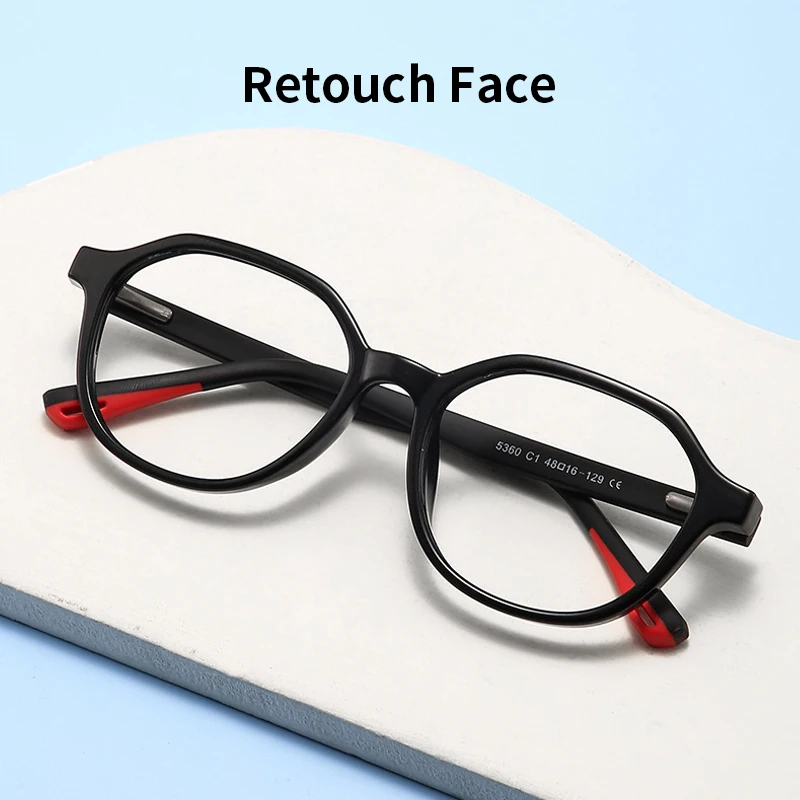 MOMOJA Fashion Children\'s Eyewear Flexible TR90 Comfortable Silicone Retro Optical Prescription Boys Girls Eyeglasses Frame 5360