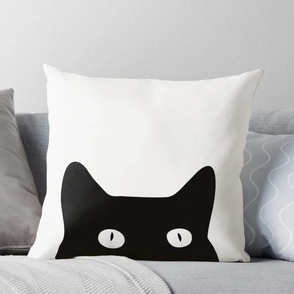 

Black Cat Throw Pillow pillow cover christmas pillow cover luxury