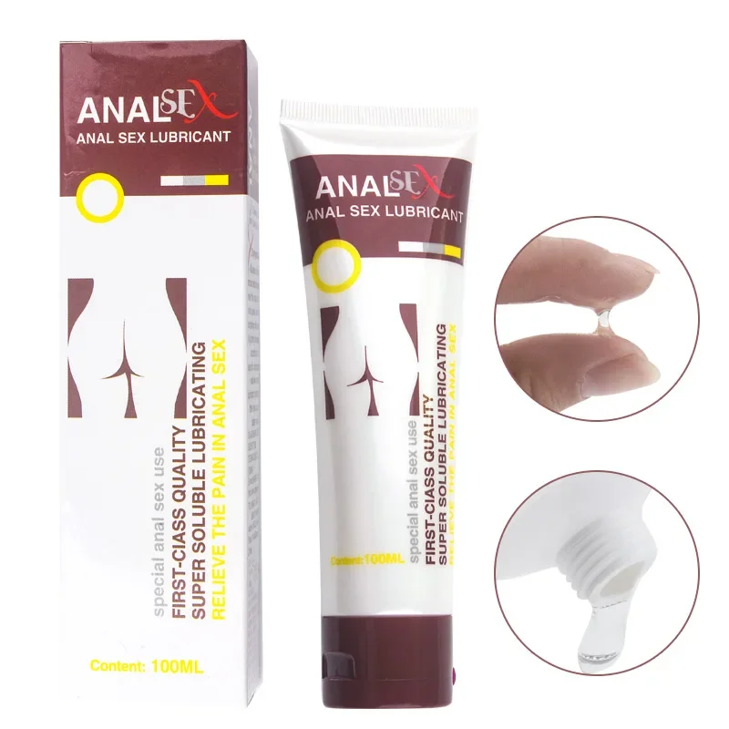 Professional Sex Anal Lubricant for Men Sex Anti-pain Women Anal Gay Sex Oil Gel Anesthesia  Adults Products 100ml Drop Shipping