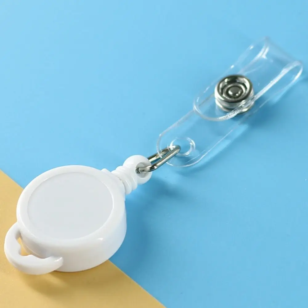 Выдвижная катушка для бейджа с защитой от потери, именная бирка, зажимы для ключей, держатель для бейджа, брелок для ключей, ремешок для удостоверения личности, легко вытягиваемая пряжка