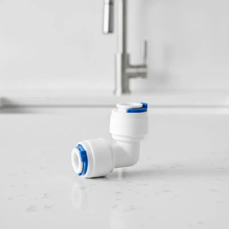 10Pcs 1/4 Inch Quick Connect Elbow Fitting Pipe Adapter For RO Water System Application