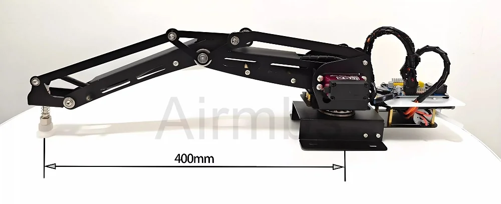 Braccio meccanico del manipolatore del braccio del robot Arduino 4 DOF con servomotori digitali da 25 kg Pompa di aspirazione dell'aria Giocattolo robotico fai da te