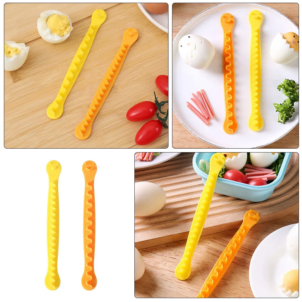 

2Pcs Egg Slicer Cutter Set PP Kitchen Tools Multi-Shape Boiled Egg Cutting Tool for Home and Restaurant Boiled Tool